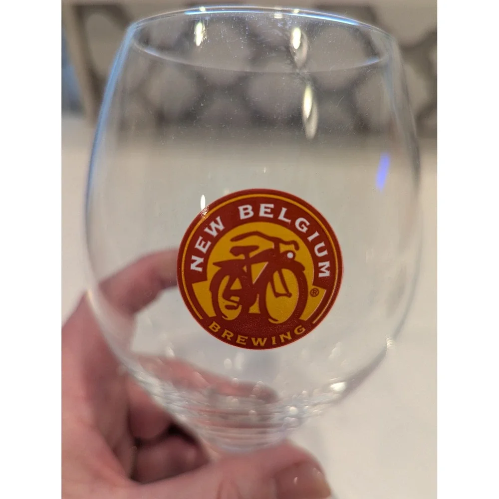 New Belgium Brewing Rastal Teku Beer Glass Made in Germany Stemmed Tulip Logo